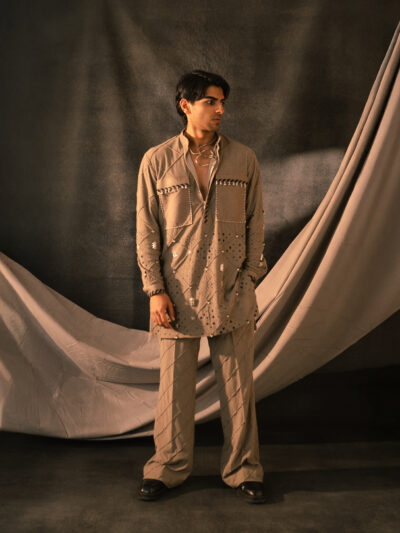 light brown kurta