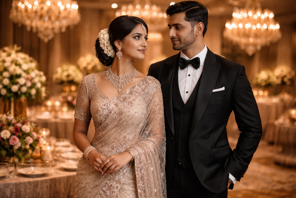 wedding reception dresses india