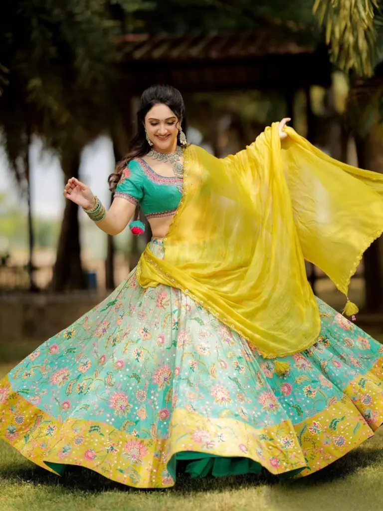 Bridal lehenga at a designer boutique hyderabad specializing in festive wear"