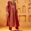 red kurta set