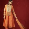 orange kurta set sg-kdp-02
