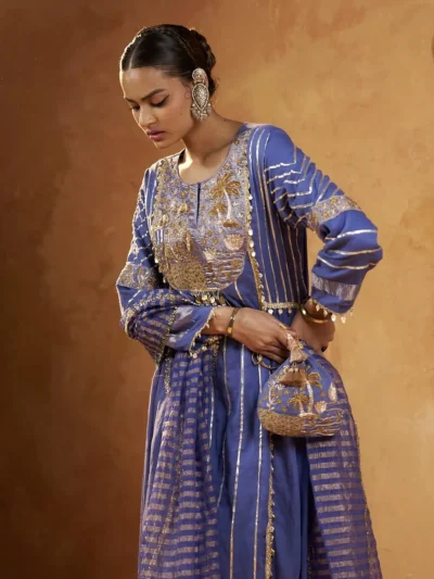 blue kurta set