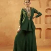 green kurta set