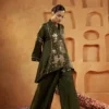 green kurta set