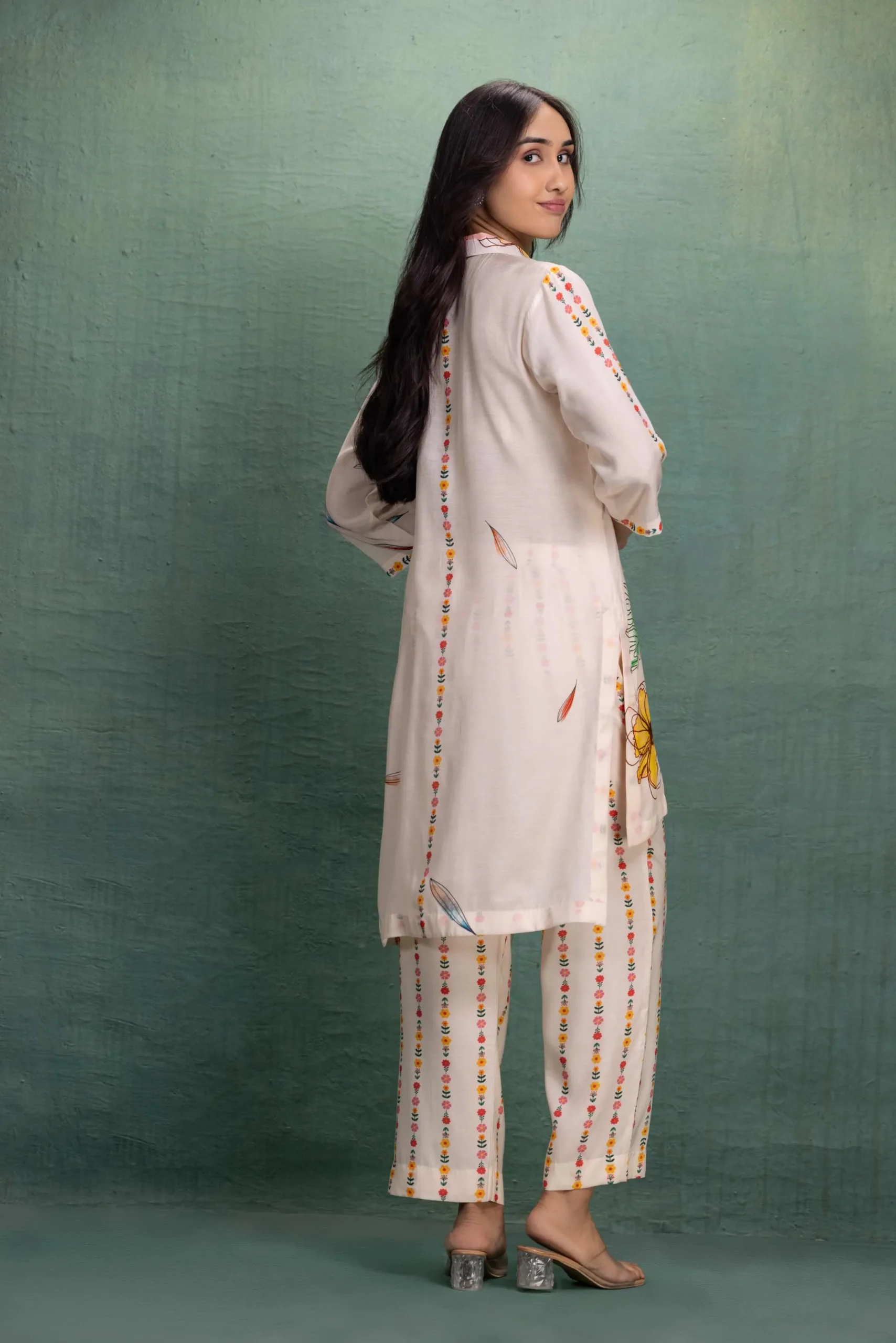 Ivory Garden Printed Co-Ord Set - Image 6