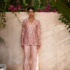 Blush Embroidered Kurta Set with Straight Pants
