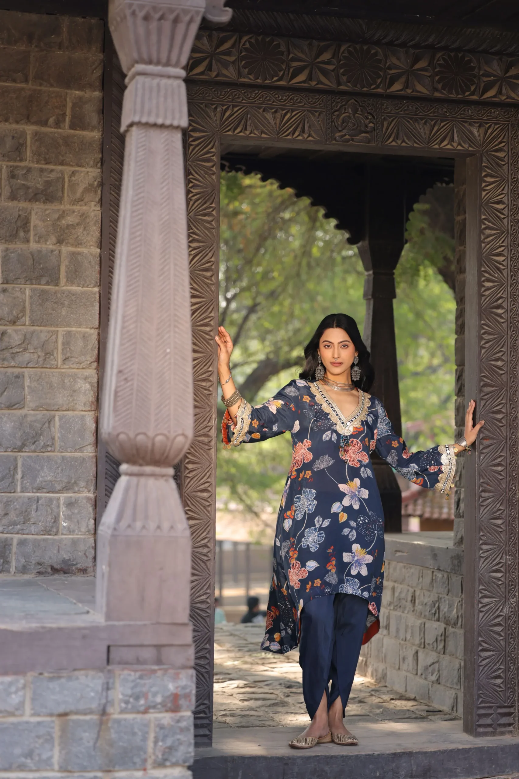 Midnight Bloom Printed Co-Ord Set - Image 6