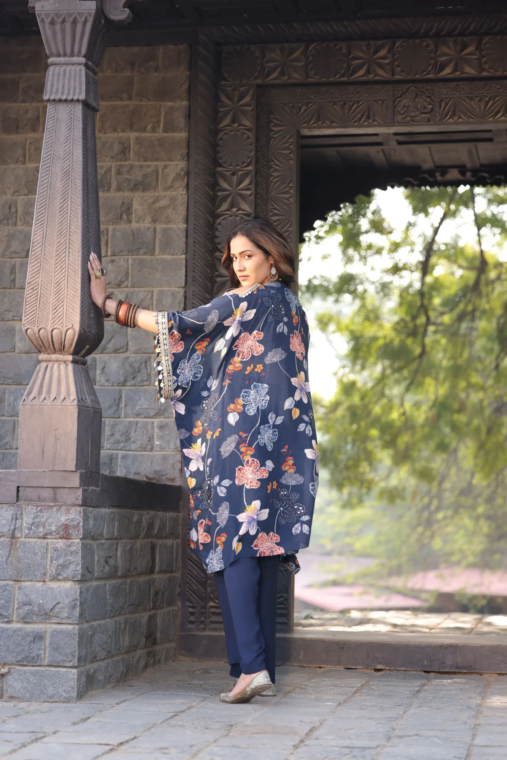 Noir Flora Printed Co-Ord Set - Image 3