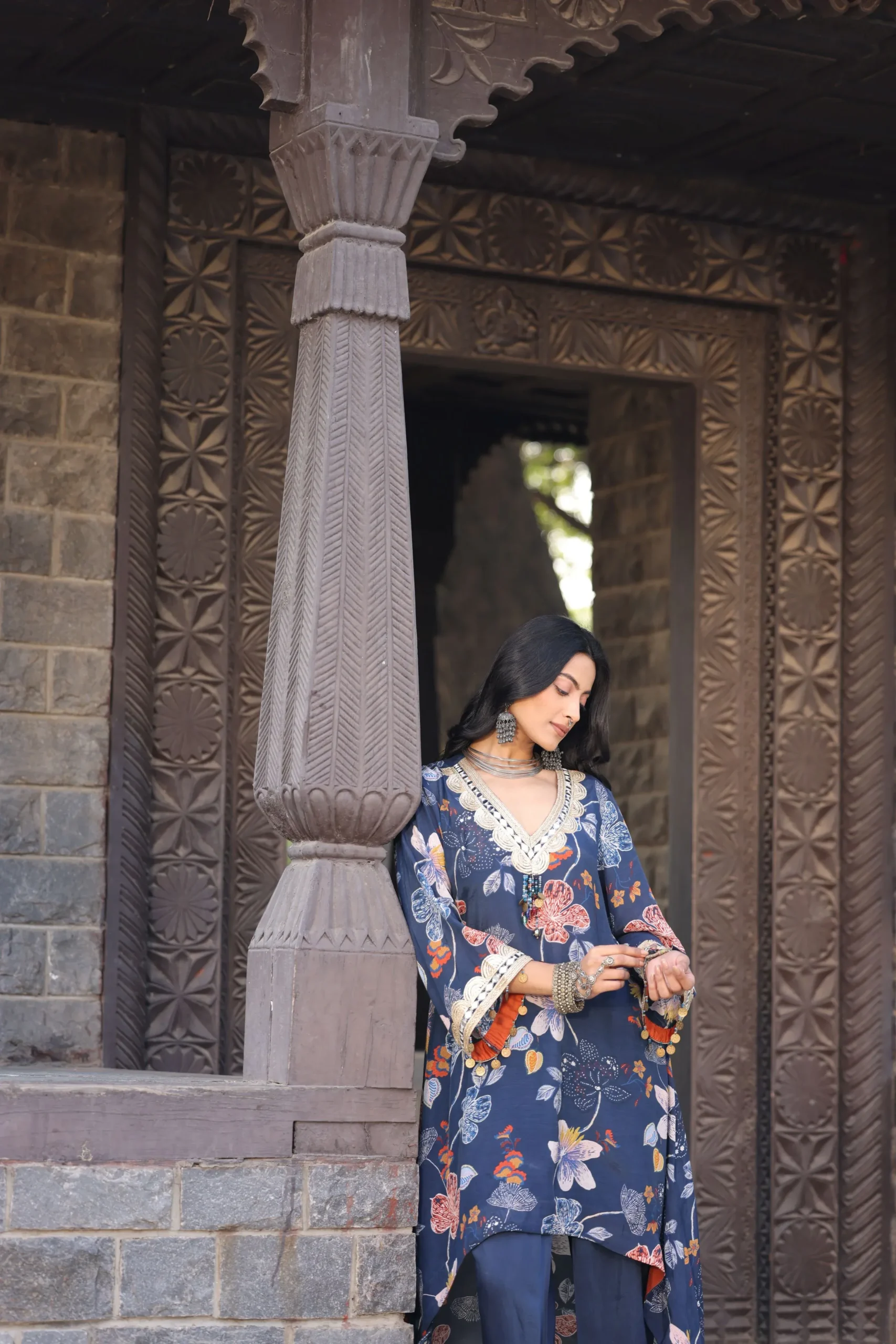 Midnight Bloom Printed Co-Ord Set - Image 4