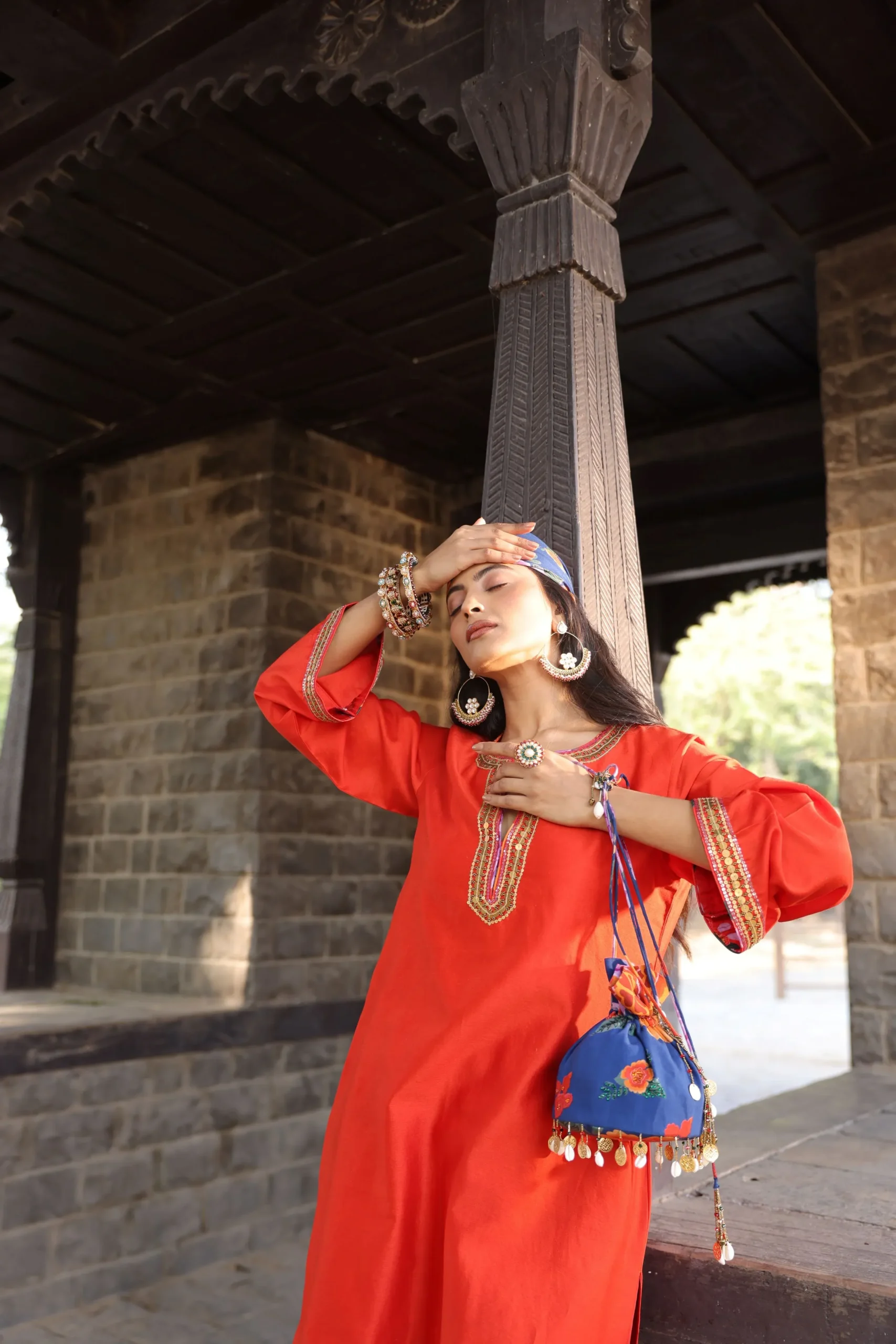 Scarlet Bloom Printed Co-Ord Set - Image 7