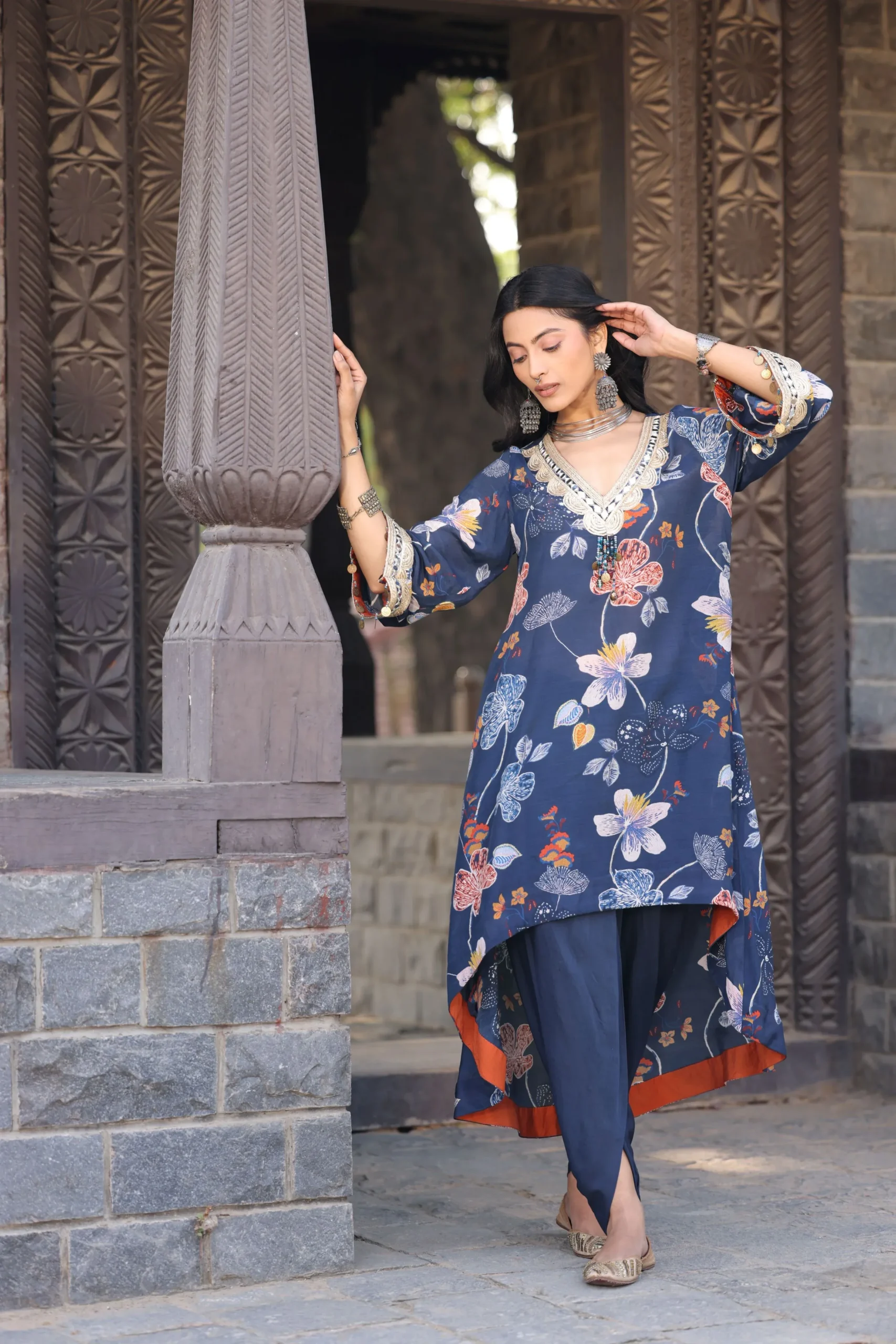 Midnight Bloom Printed Co-Ord Set - Image 3