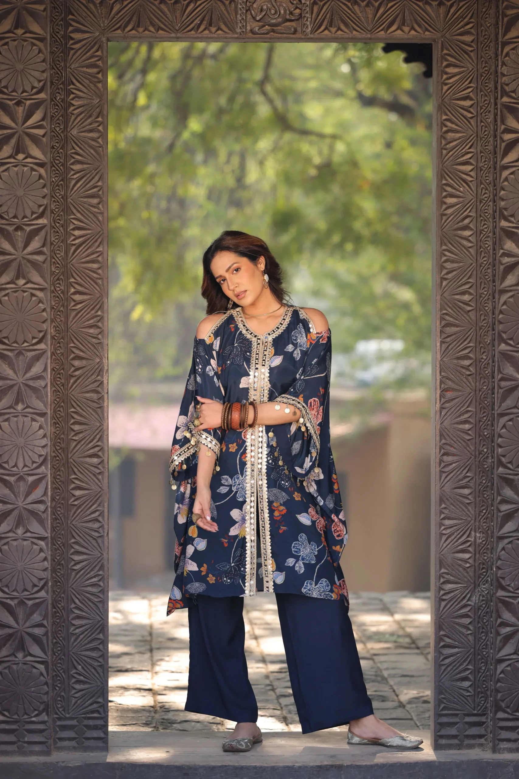 Noir Flora Printed Co-Ord Set - Image 2