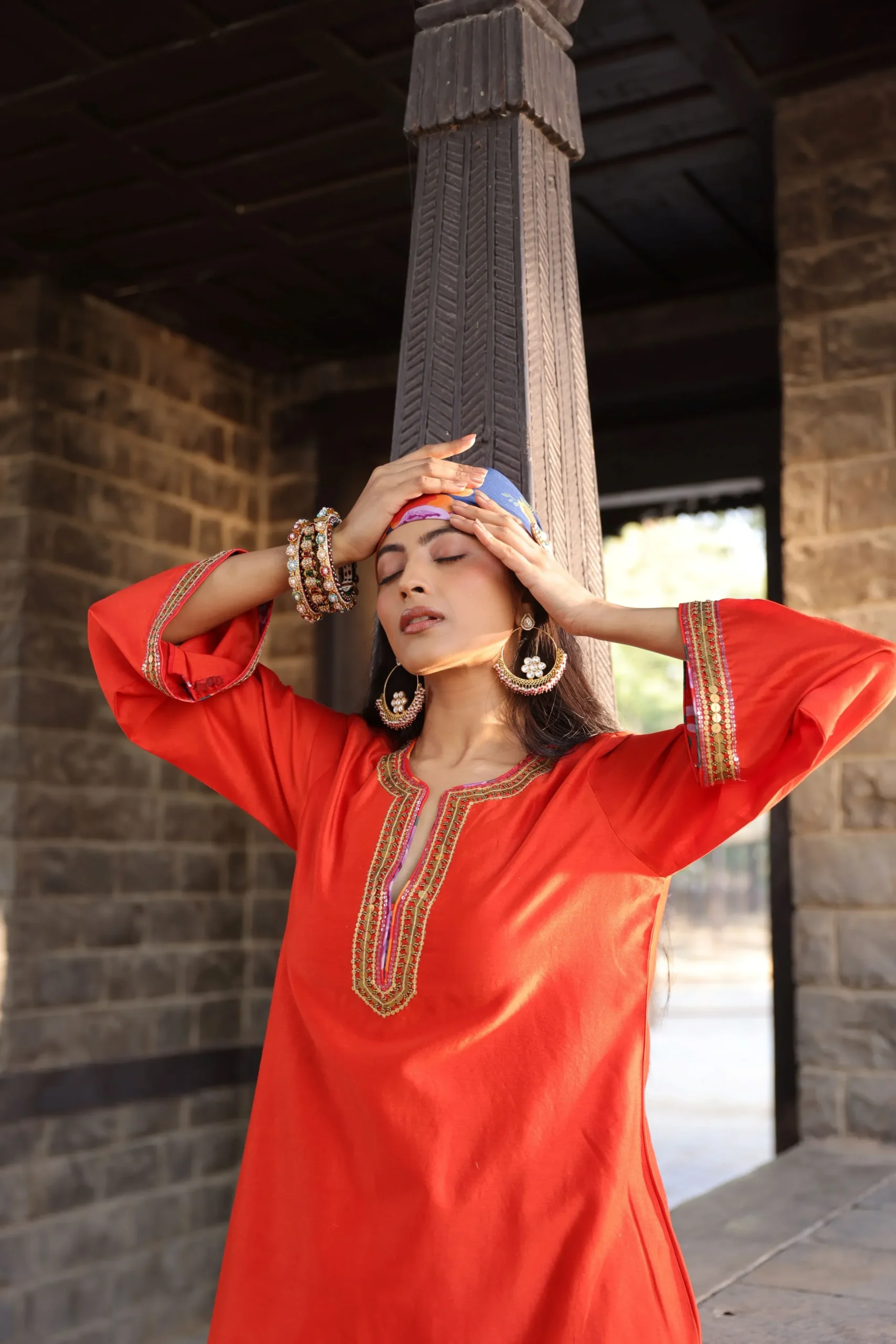 Scarlet Bloom Printed Co-Ord Set - Image 6