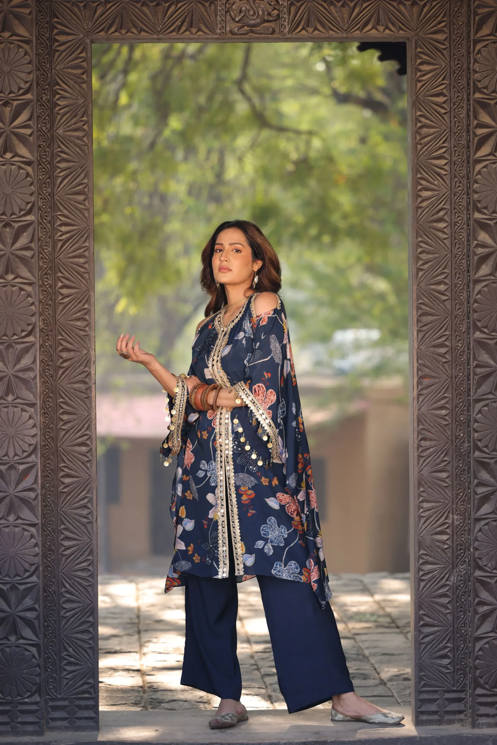 Noir Flora Printed Co-Ord Set - Image 5