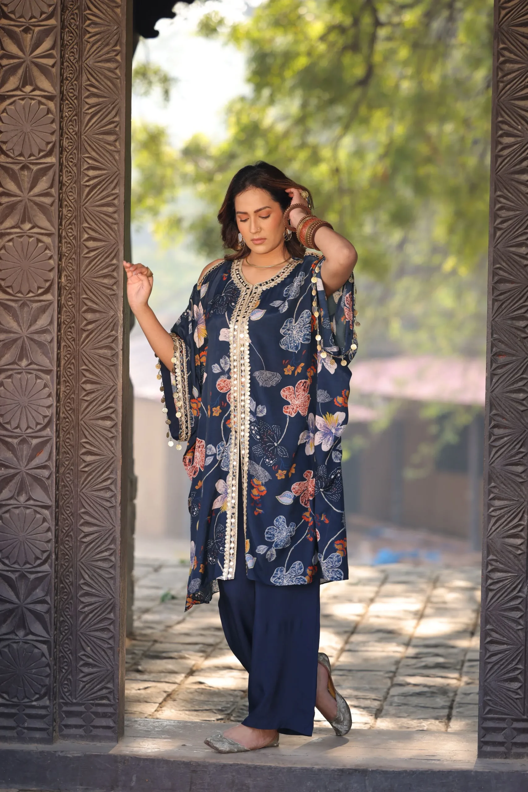 Noir Flora Printed Co-Ord Set