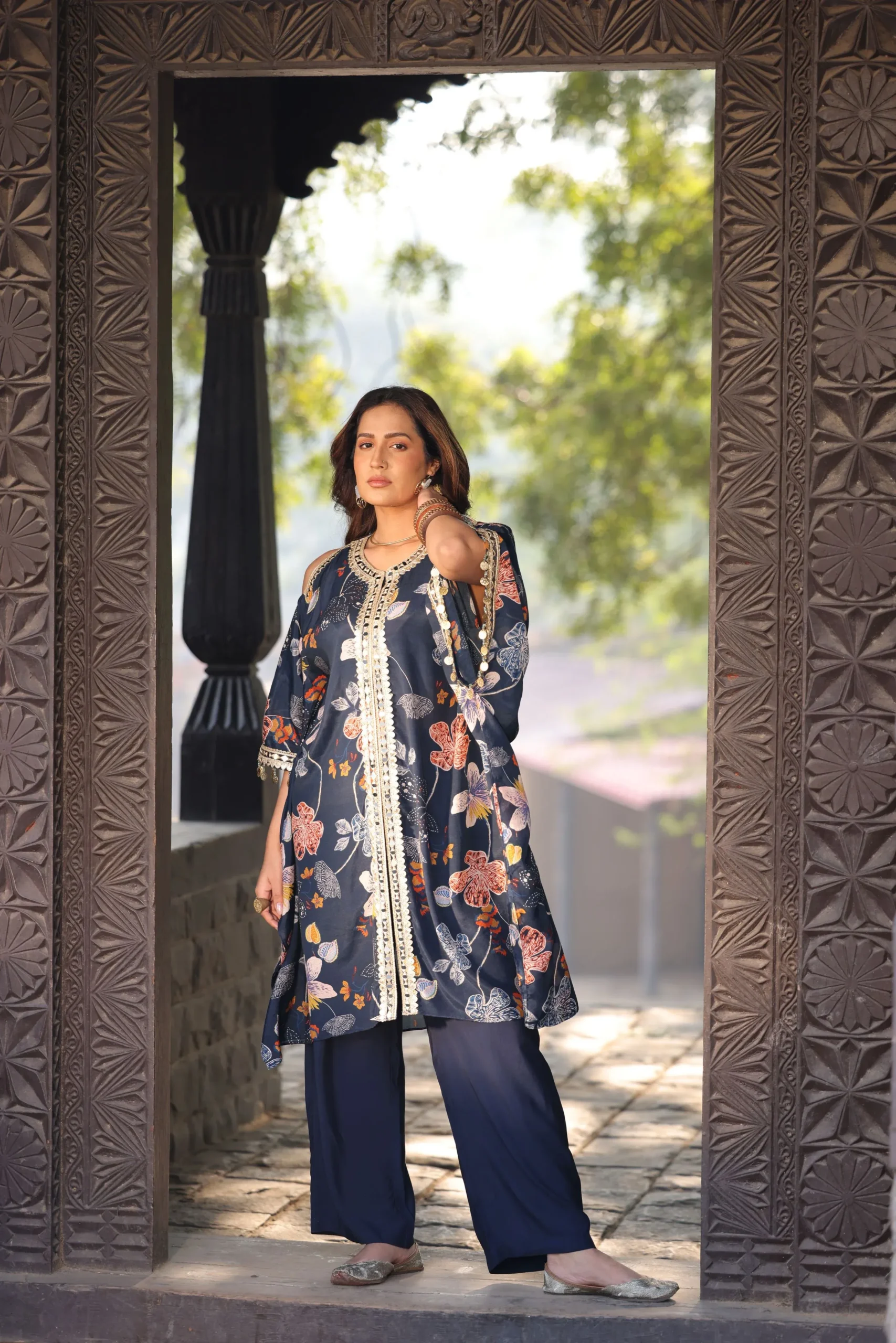 Noir Flora Printed Co-Ord Set - Image 7