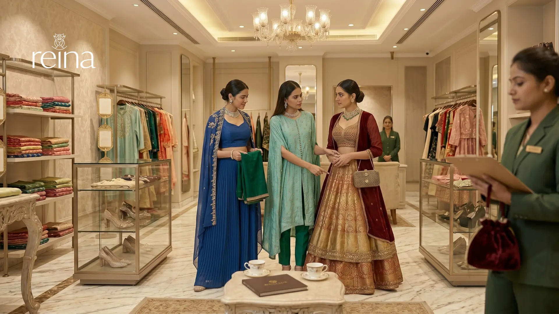 Personalized fashion styling service at a premium multi designer store in Hyderabad.