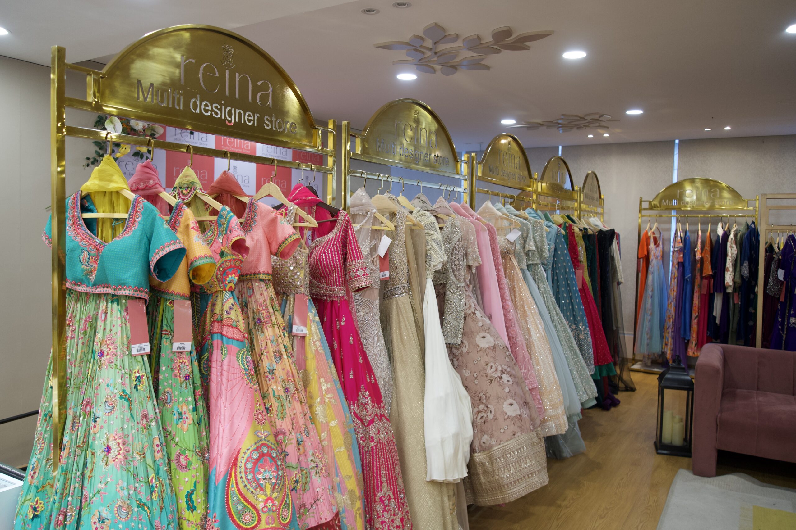 Handloom sarees displayed at a boutique in Jubilee Hills Hyderabad