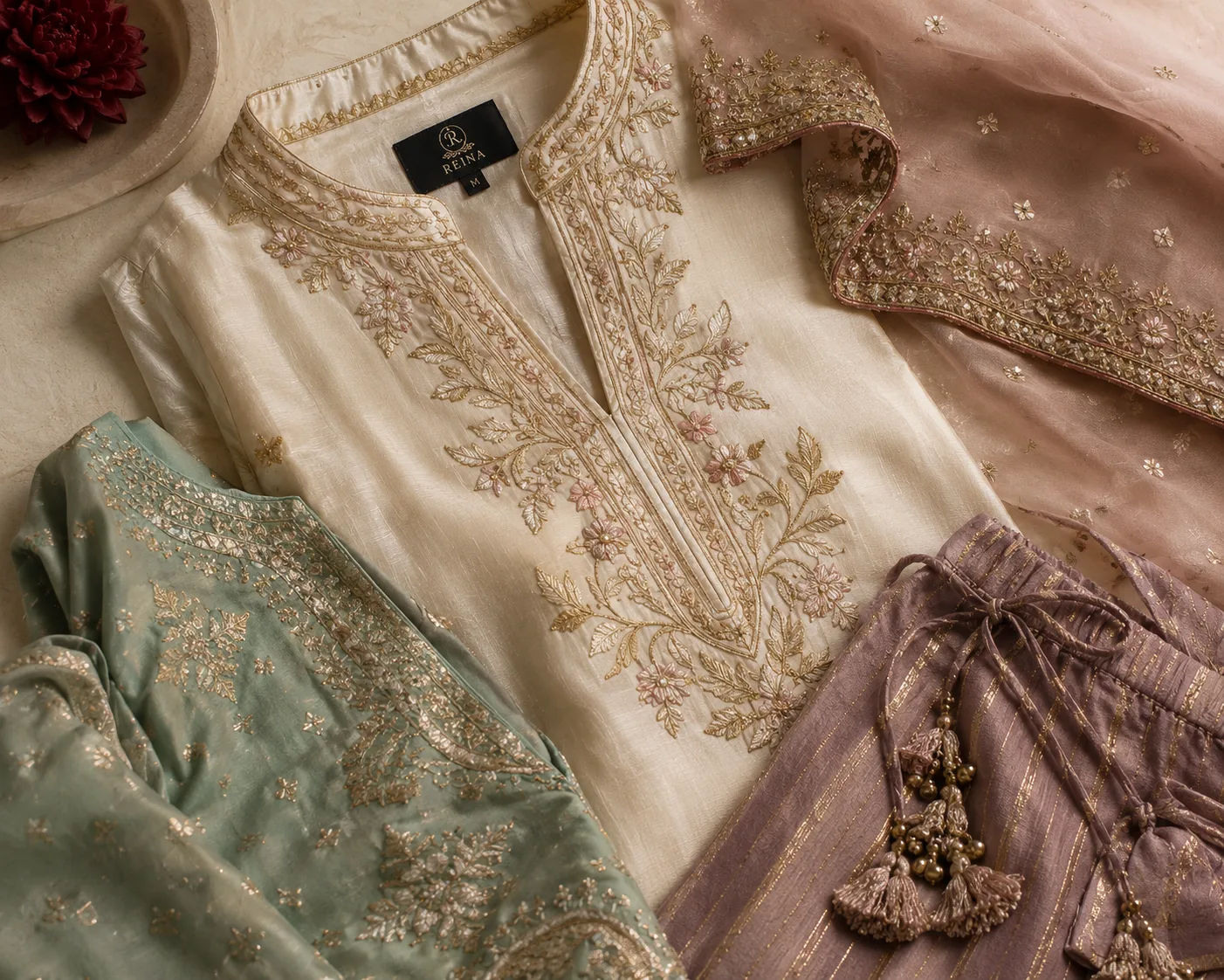 Designer kurta set and fusion wear at Reina Multi Designer Store