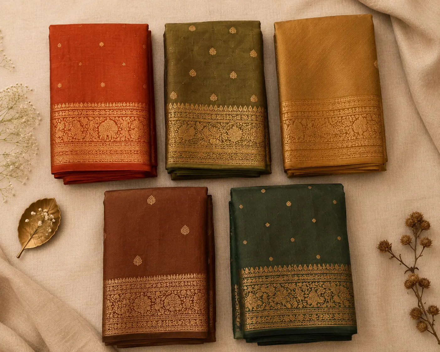 Saree trends 2026 — designer wear Hyderabad color palette swatches