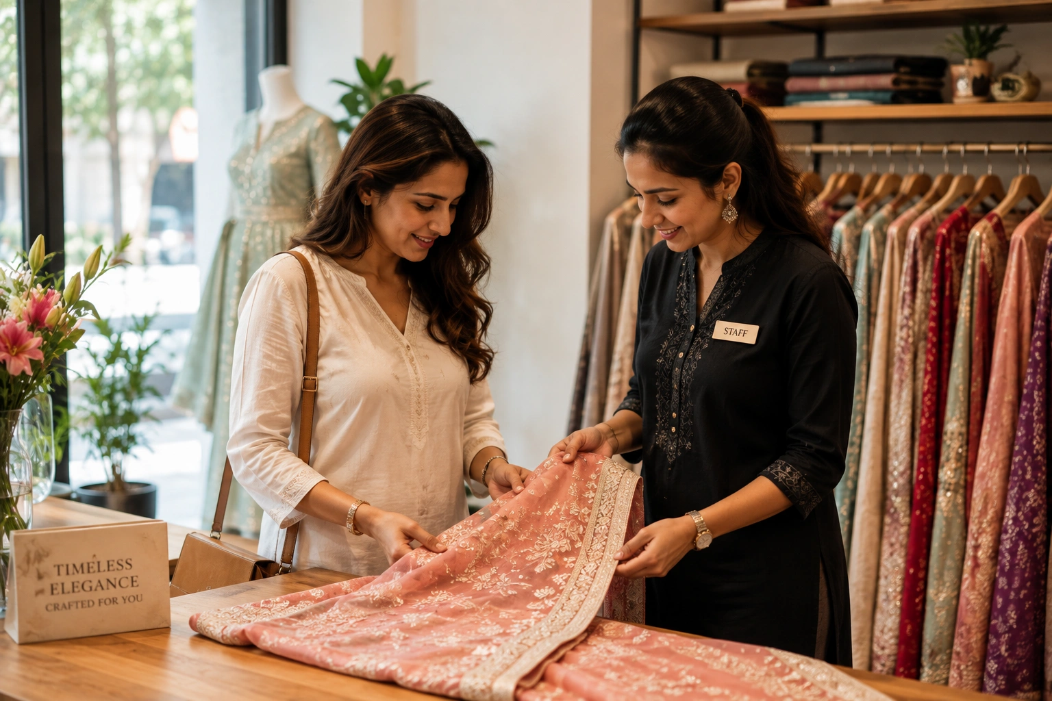 Ladies boutique near me offering personal styling assistance in Hyderabad