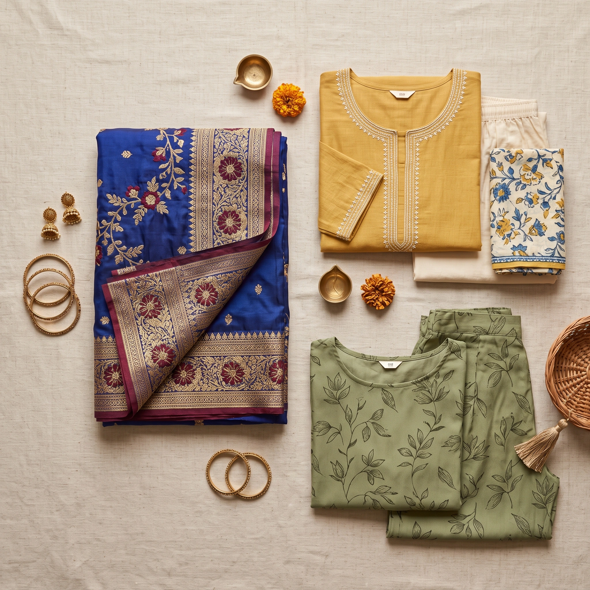 Range of ethnic wear for women styles from traditional to fusion