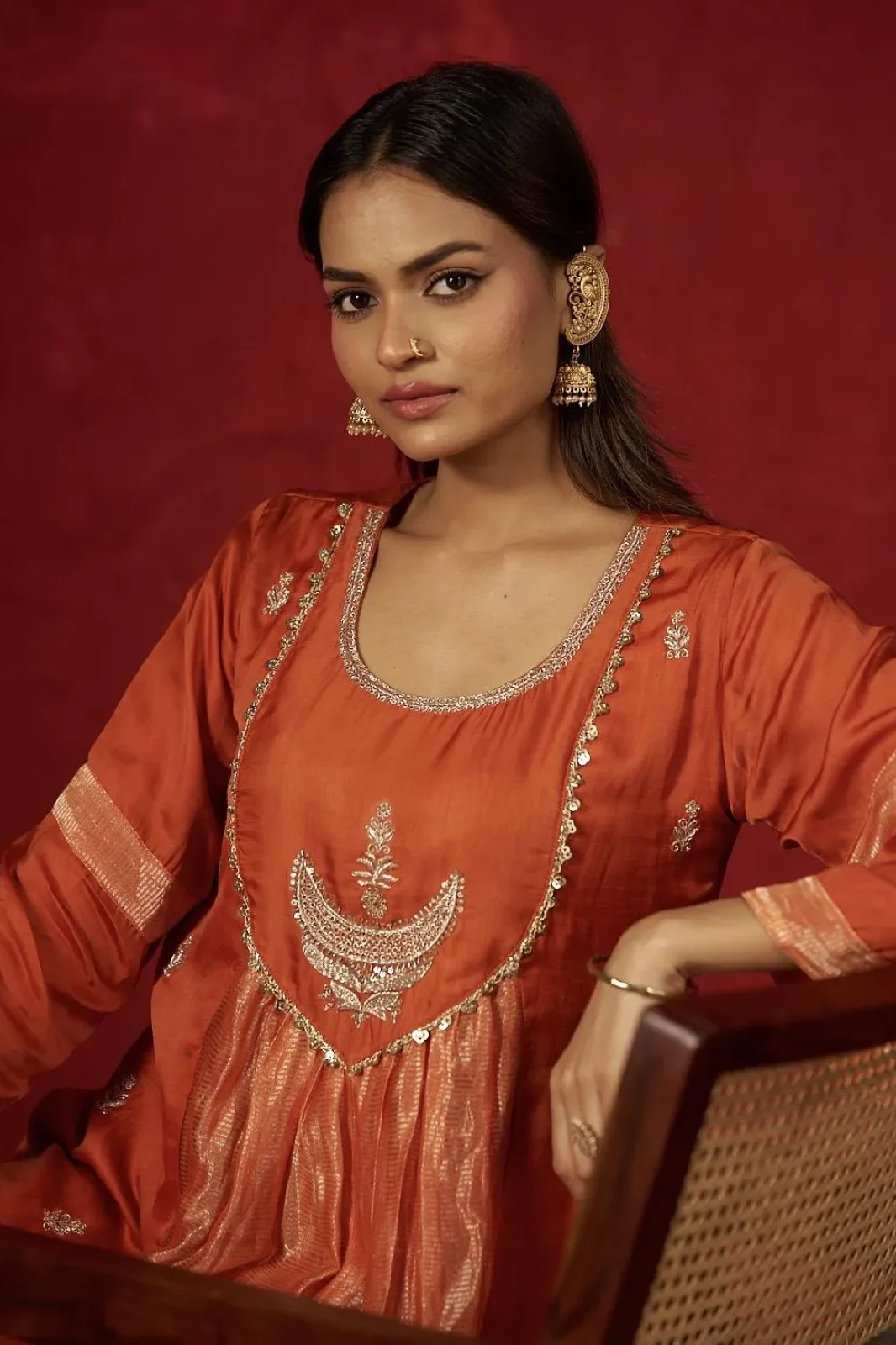 Orange Kurta Set (SG-KP-14)